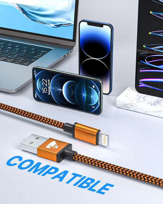 Lot de 3 Cables en 1 pour iphone .